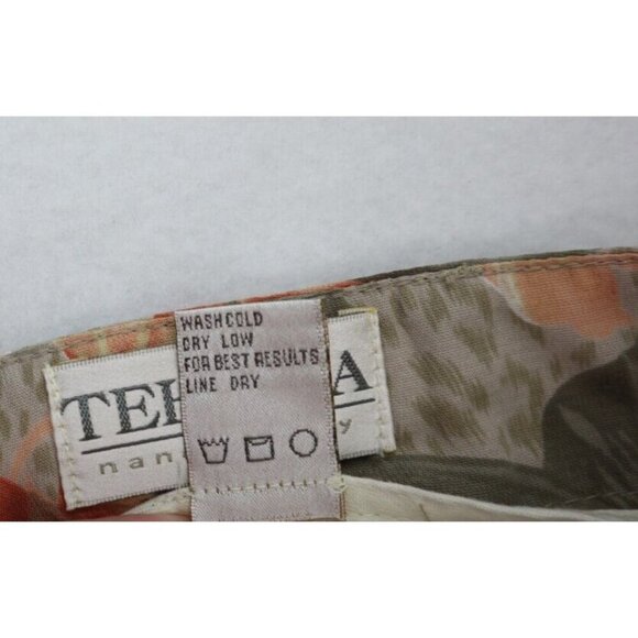 Tehama Nancy Haley Vintage Women's Shorts Size 12 Floral Print Pleated High Rise - Picture 9 of 11